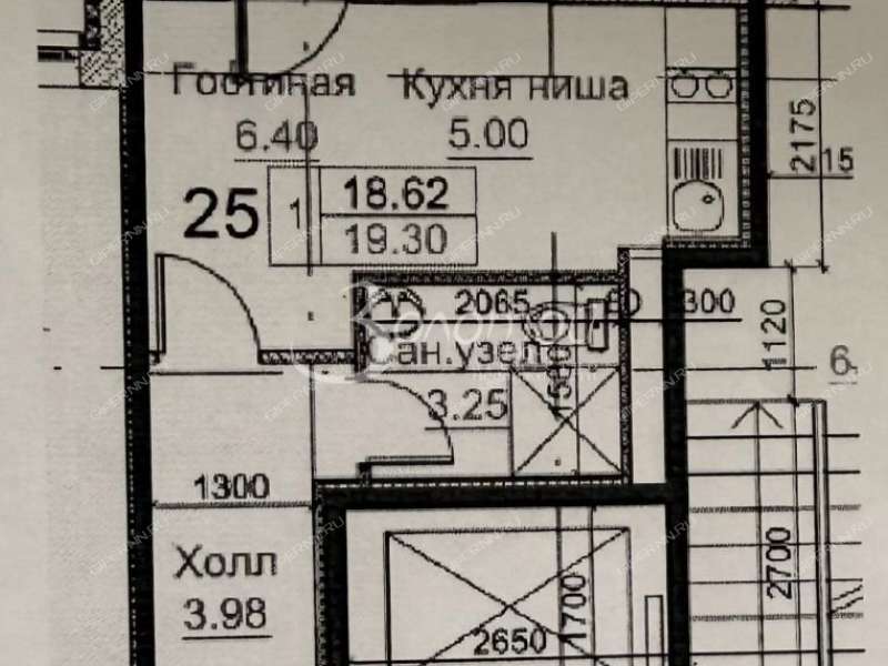 квартира-студия на 2-й Дорожной улице дом 31