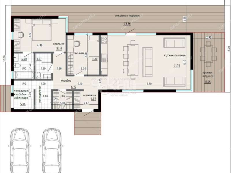 коттедж на улице Рабочая деревня Лапшиха