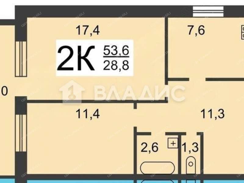 двухкомнатная квартира на Артельной улице дом 13 к1