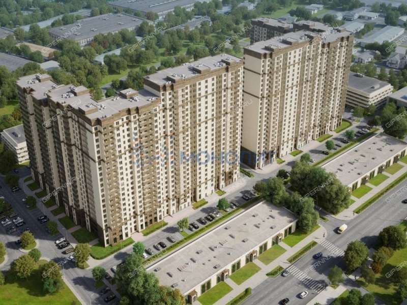 однокомнатная квартира на улице Июльских Дней дом 1 к2