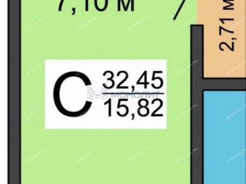 kvartira-studiya-ul-geroya-sovetskogo-soyuza-aristarhova-d-10 фото