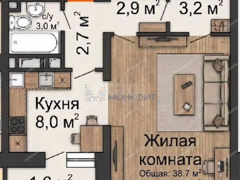 1-komnatnaya-ul-maksima-gorkogo-d-73 фото