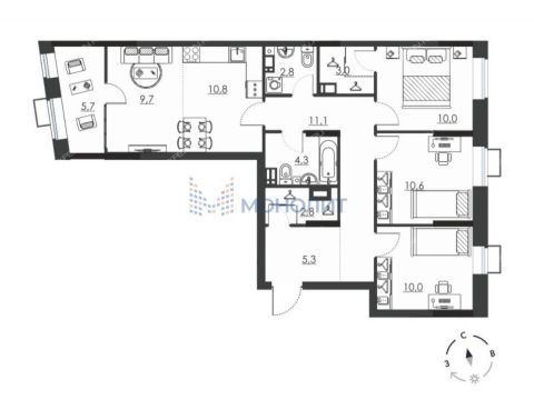 4-komnatnaya-ul-vitebskaya-25 фото