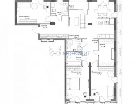 3-komnatnaya-ul-oktyabrskaya-d-21 фото