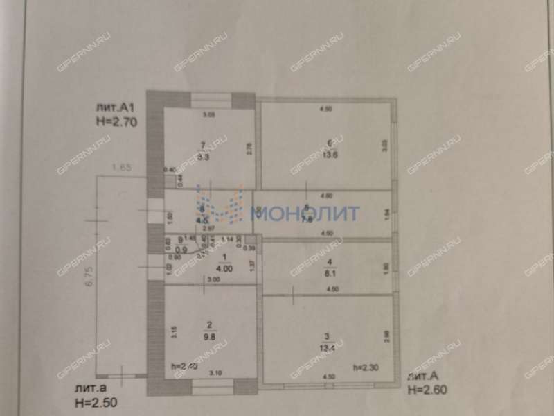 дом на улице Рогуново город Бор