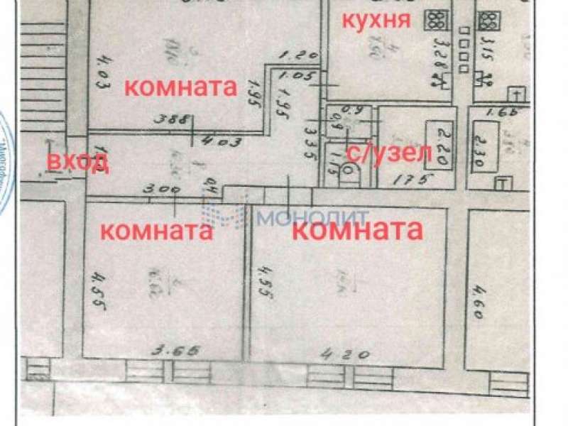 комната в доме 1 на Перекопской улице