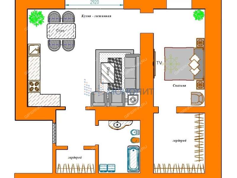 двухкомнатная квартира на Магистральной улице дом 136Г деревня Афонино
