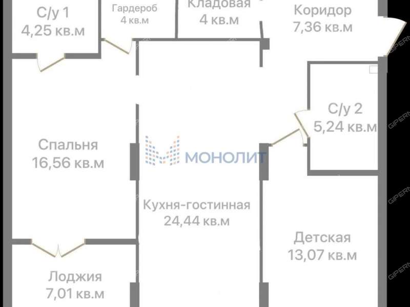 двухкомнатная квартира на Правдинской улице дом 43