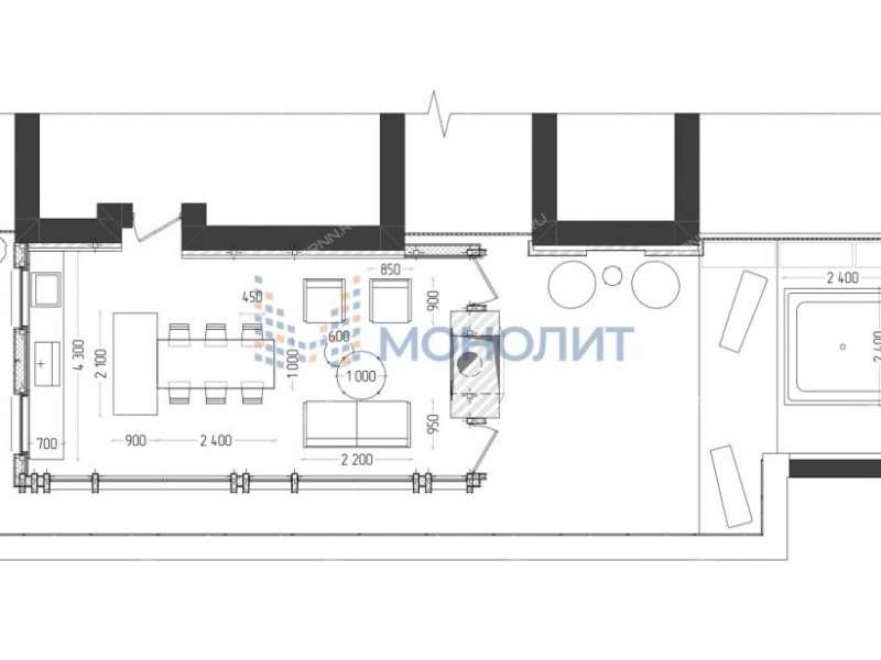 четырёхкомнатная квартира на 2-й Оранжерейной улице дом 4А