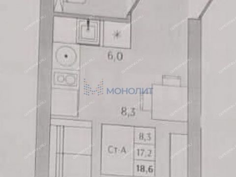 kvartira-studiya-ul-aktyubinskaya-d-1v фото